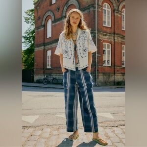 NWT Free People Rose Hall Low Slung Trousers